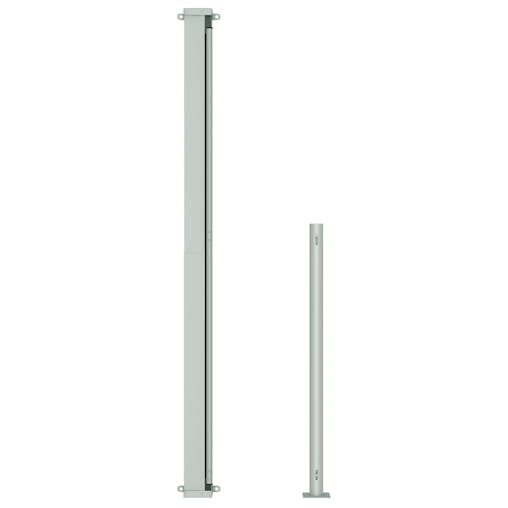NNEVL Patio Retractable Side Awning 220x500cm Black