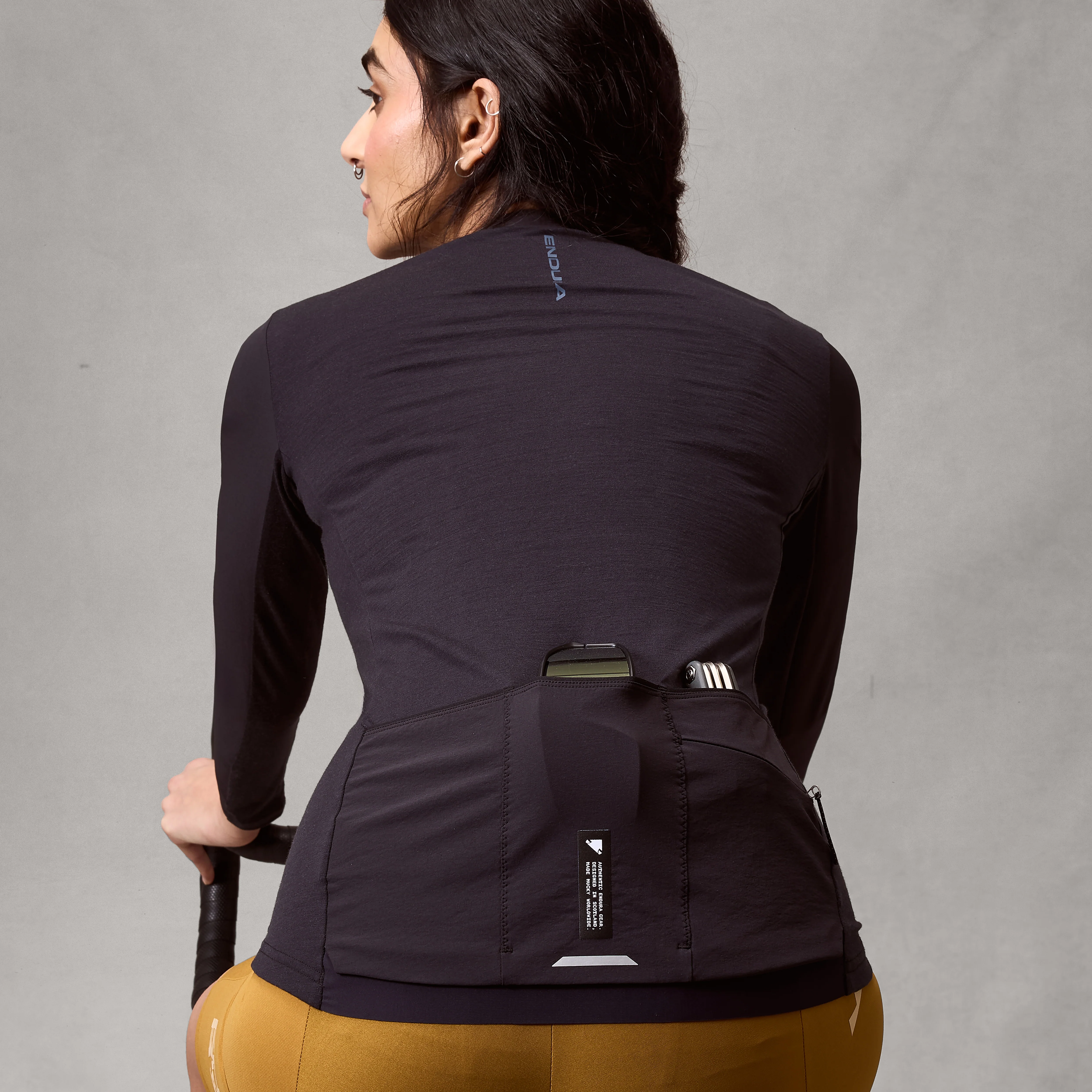 Women's AllTrack Ride L/S Jersey - Black
