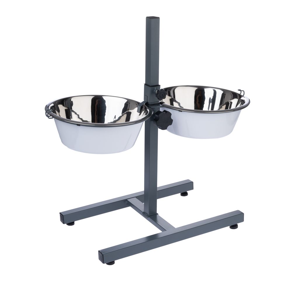TIAKI Double Bowl with Adjustable Stand