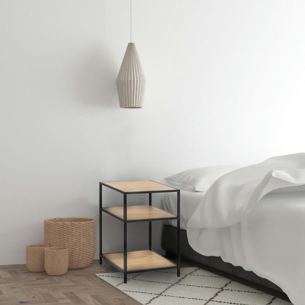 FACTORY - Table chevet avec étagères