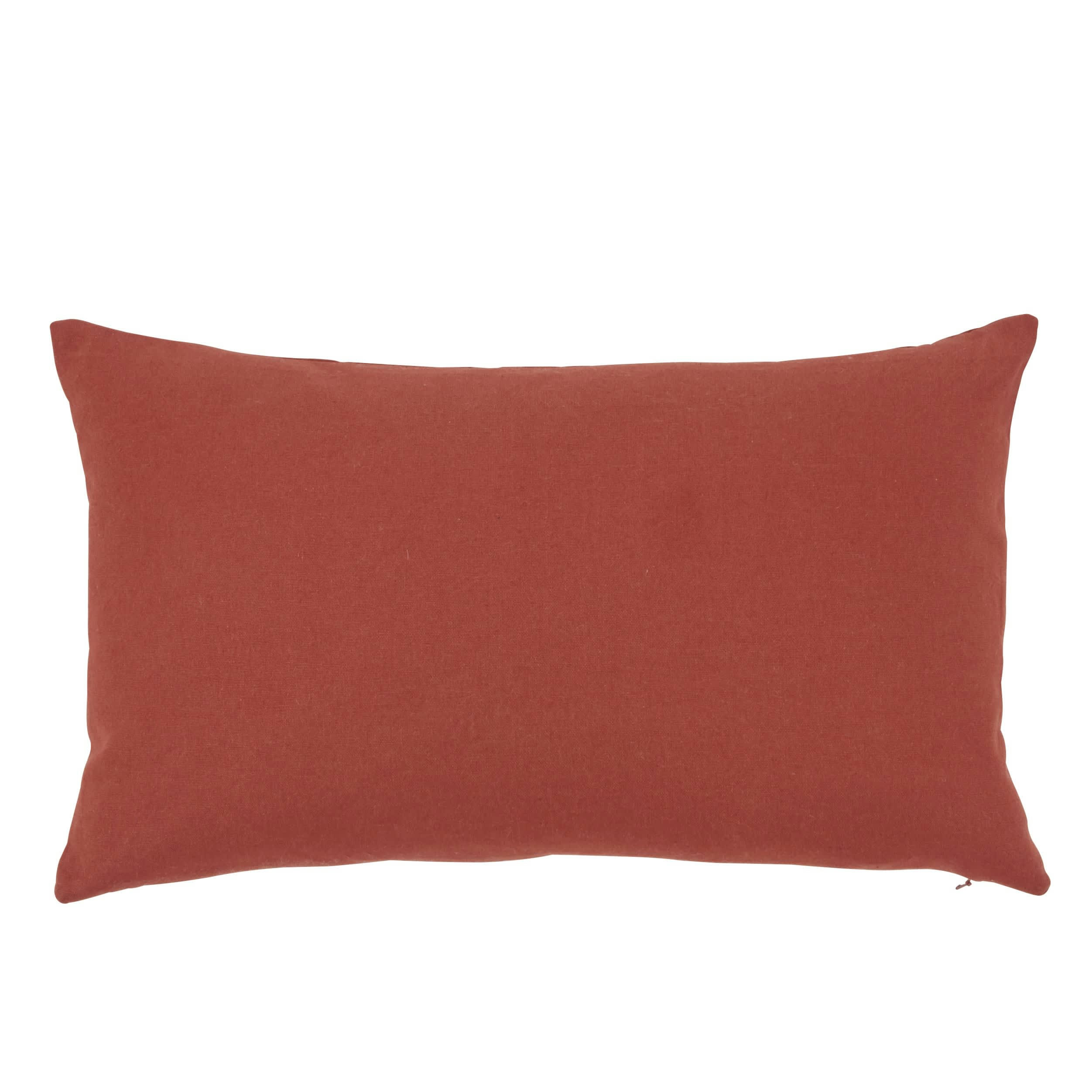 ROMMIE - Coussin d'extérieur en coton recyclé terracotta 30X50