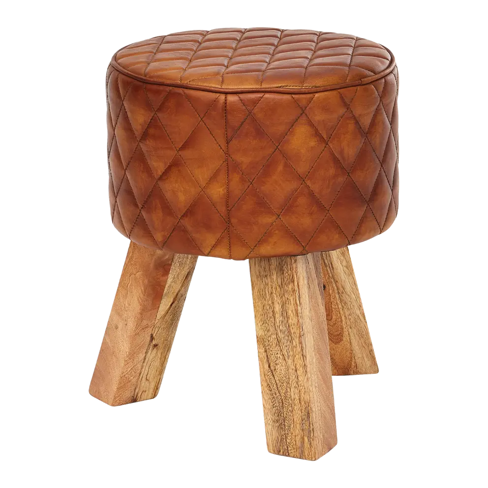 Hocker Leder