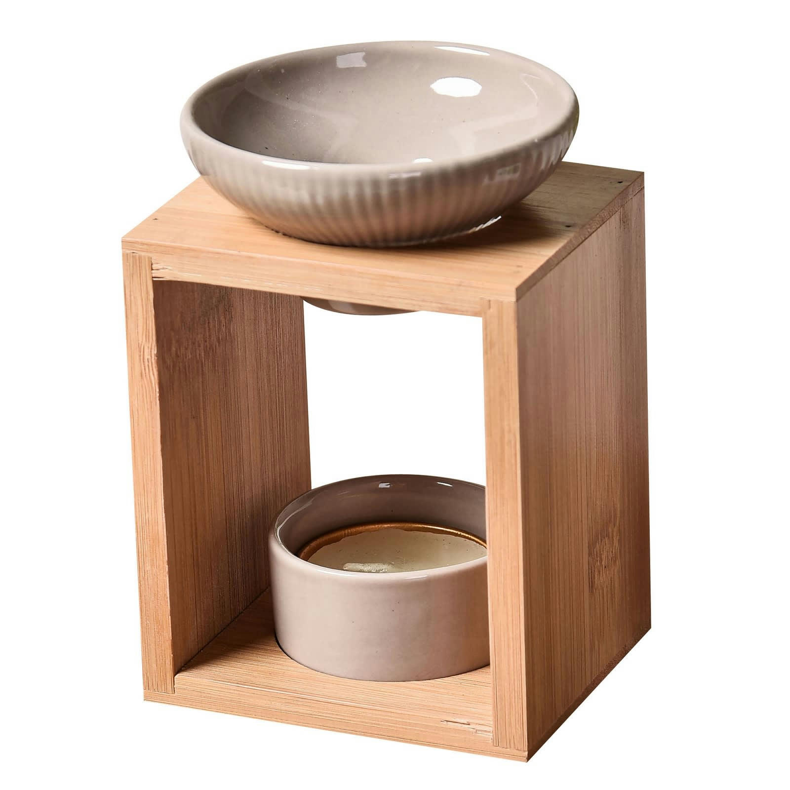 NATURÉA - Brûle parfum Yona en céramique et bambou