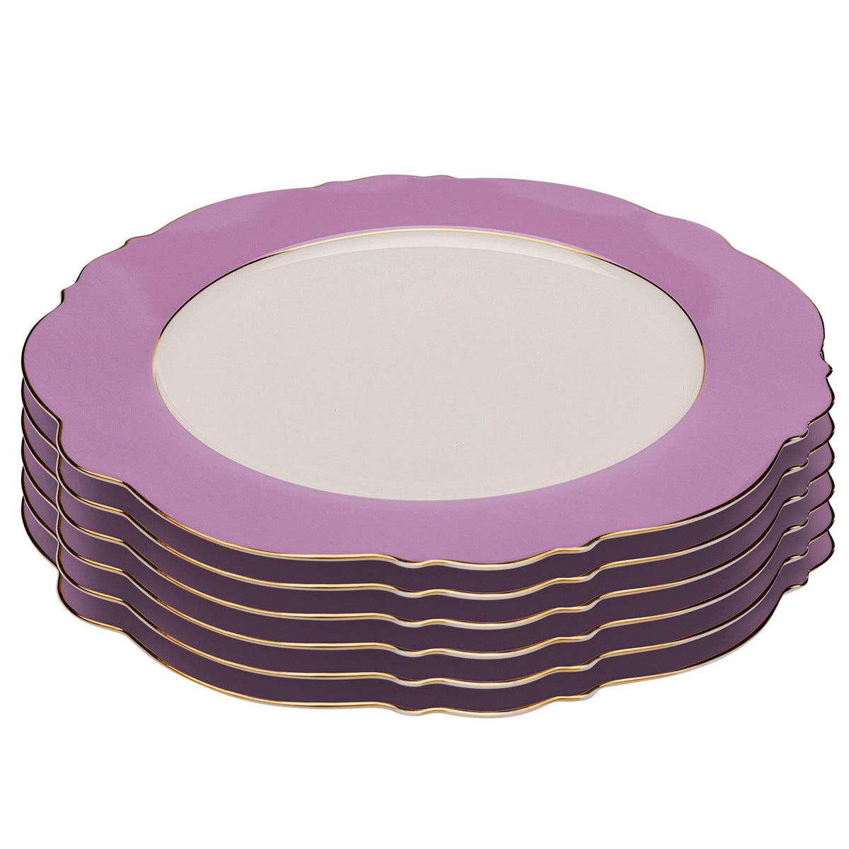 Kare Design Borden Harlequin Ø27cm paars (6/set)