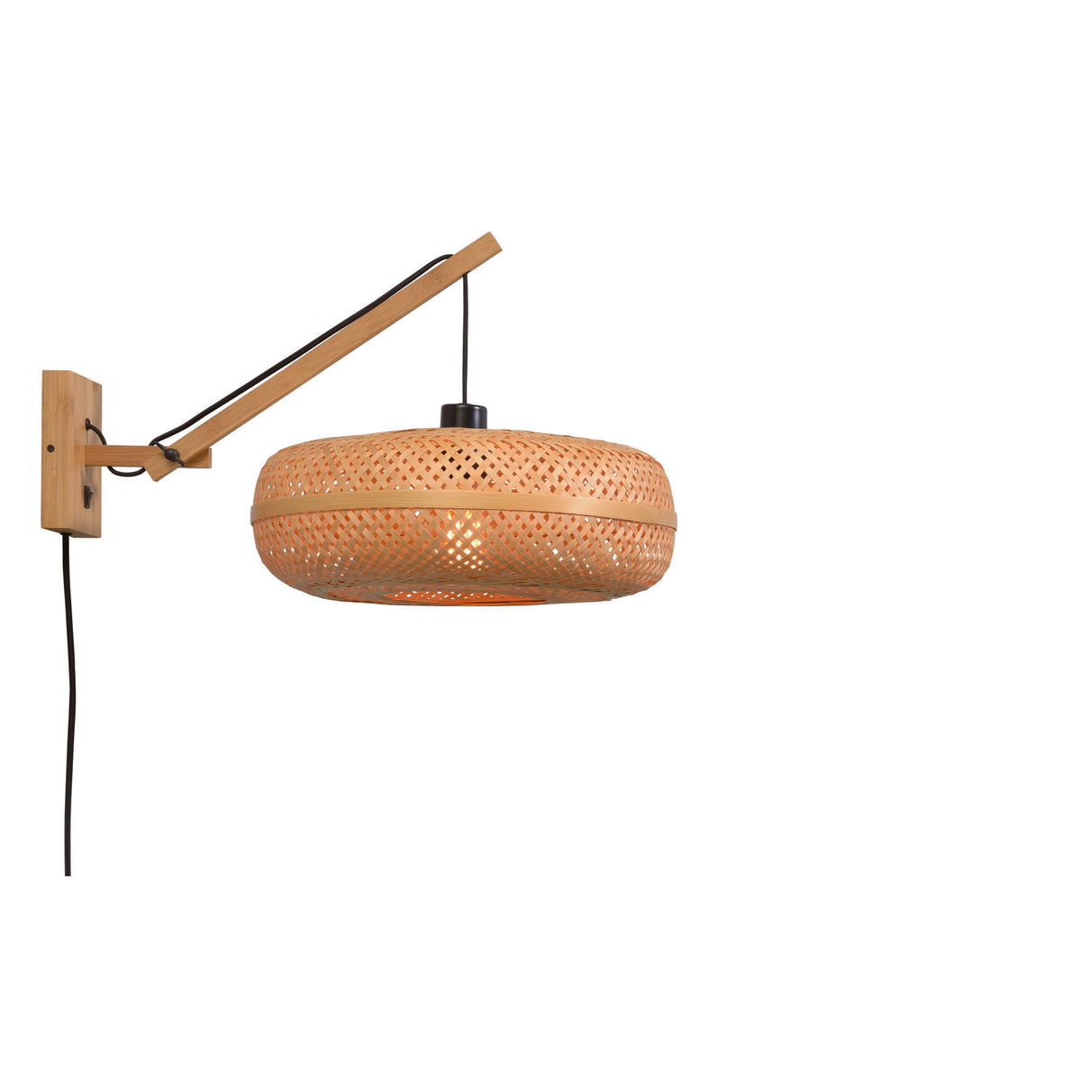 GOOD&MOJO wandlamp Andes - bruin - Ø40cm