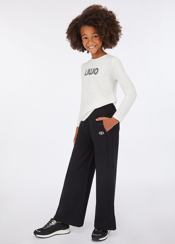 T-shirt in cotone con logo