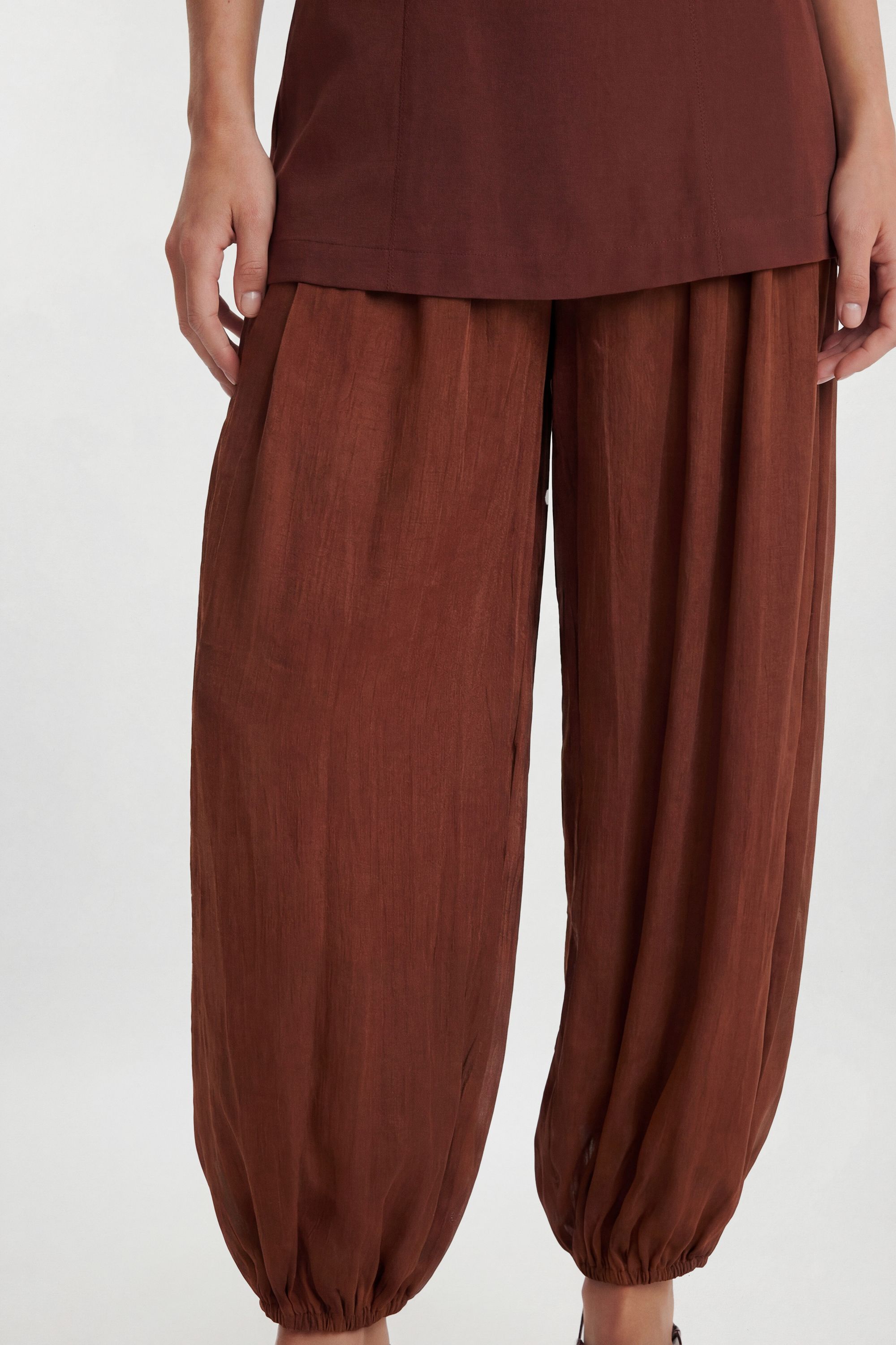 KarenMillen Crepe Sheer Mix Woven Jumpsuit