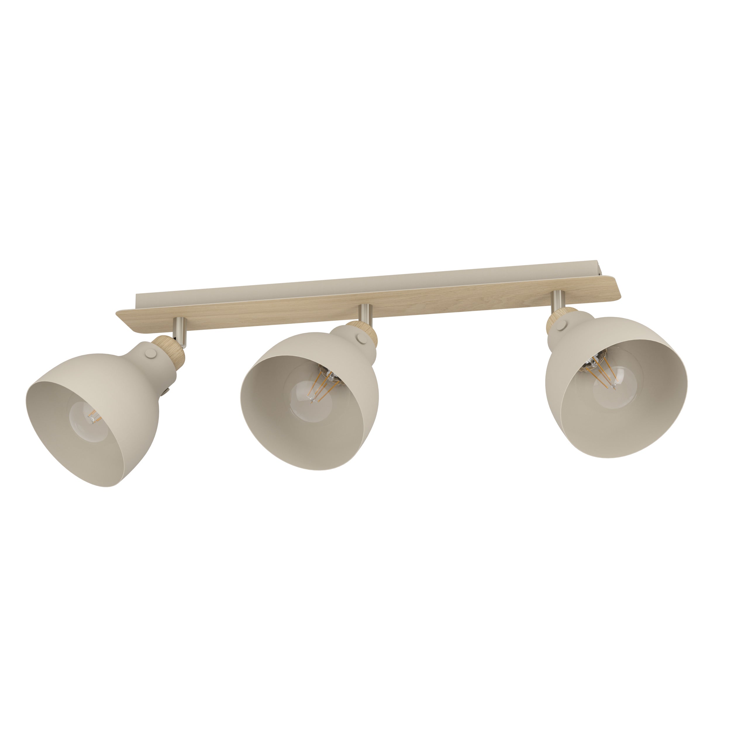 EGLO spot Arrecife - e27 - 74,5 cm - bruin/beige - staal