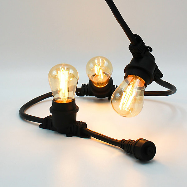 5 ampoules LED E27 100lm blanc chaud ambré IP20 Lumisky Party Bulb Color