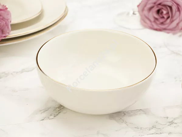 Serwis obiadowo - herbaciany na 12 osób (105 el.) Bogucice - Lolita Cream Gold 1258