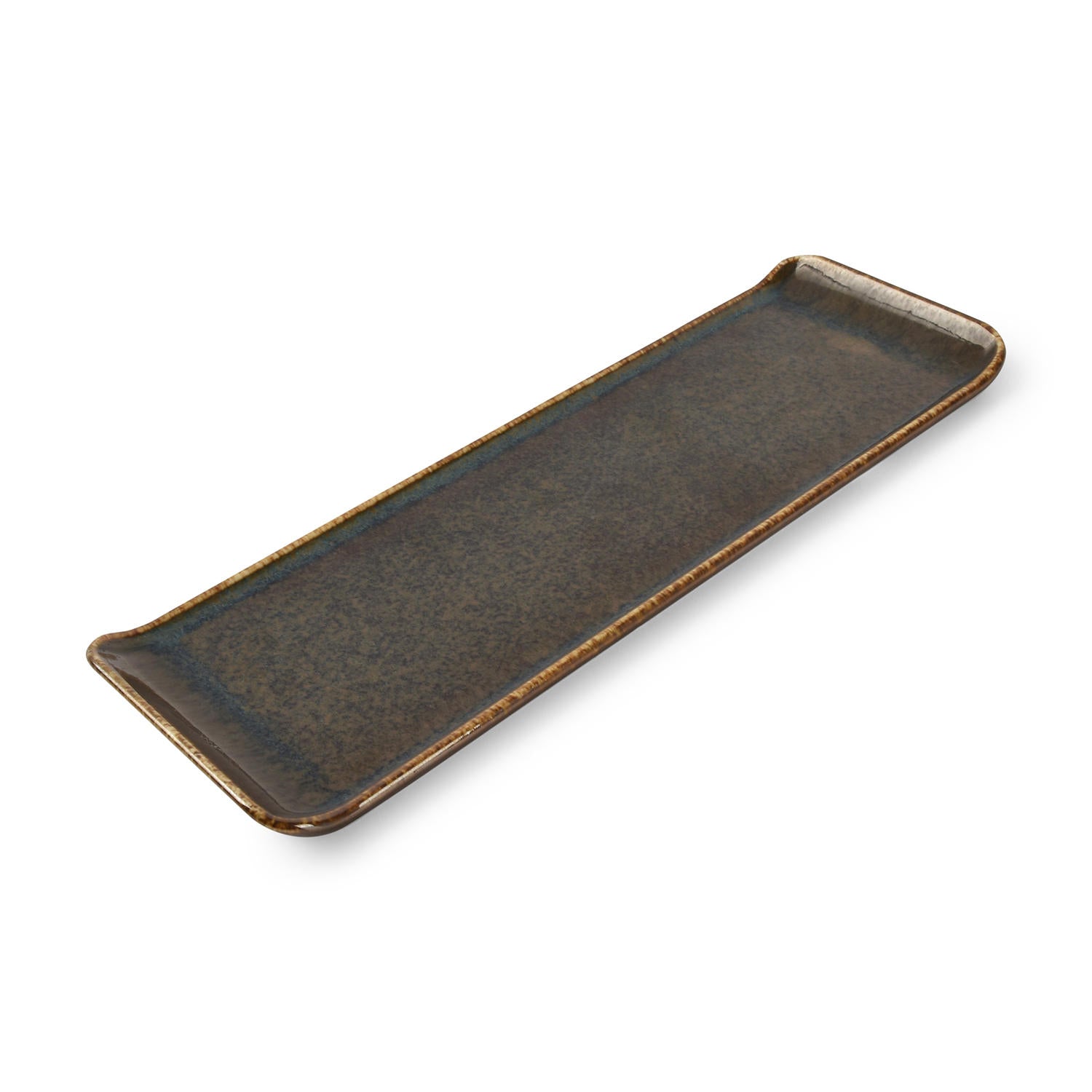 Bonbistro - Serveerschaal 30x9,5cm groen Cirro - Set van 6