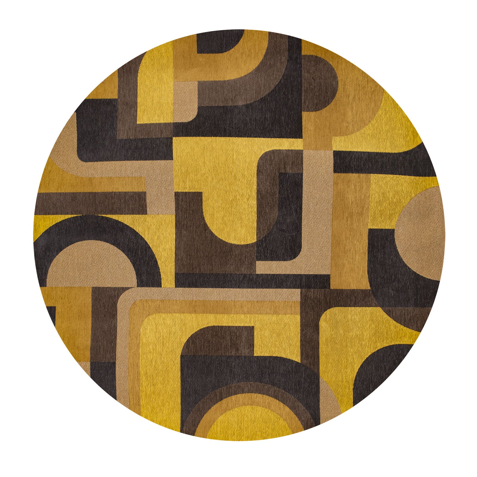 Louis De Poortere vloerkleed Yellow Meyer - geel - 140x140cm