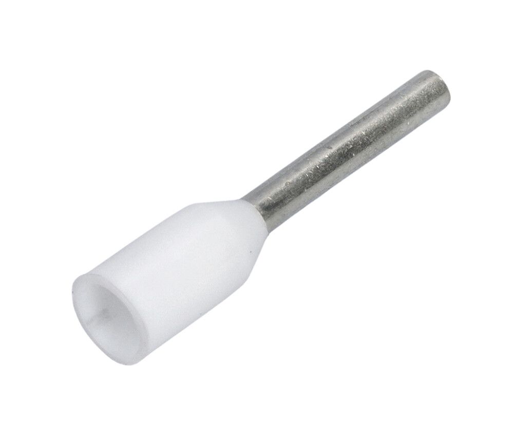 ENDEHYLSE NEMIQ ISOLERT 0.5MM2-8 HVIT