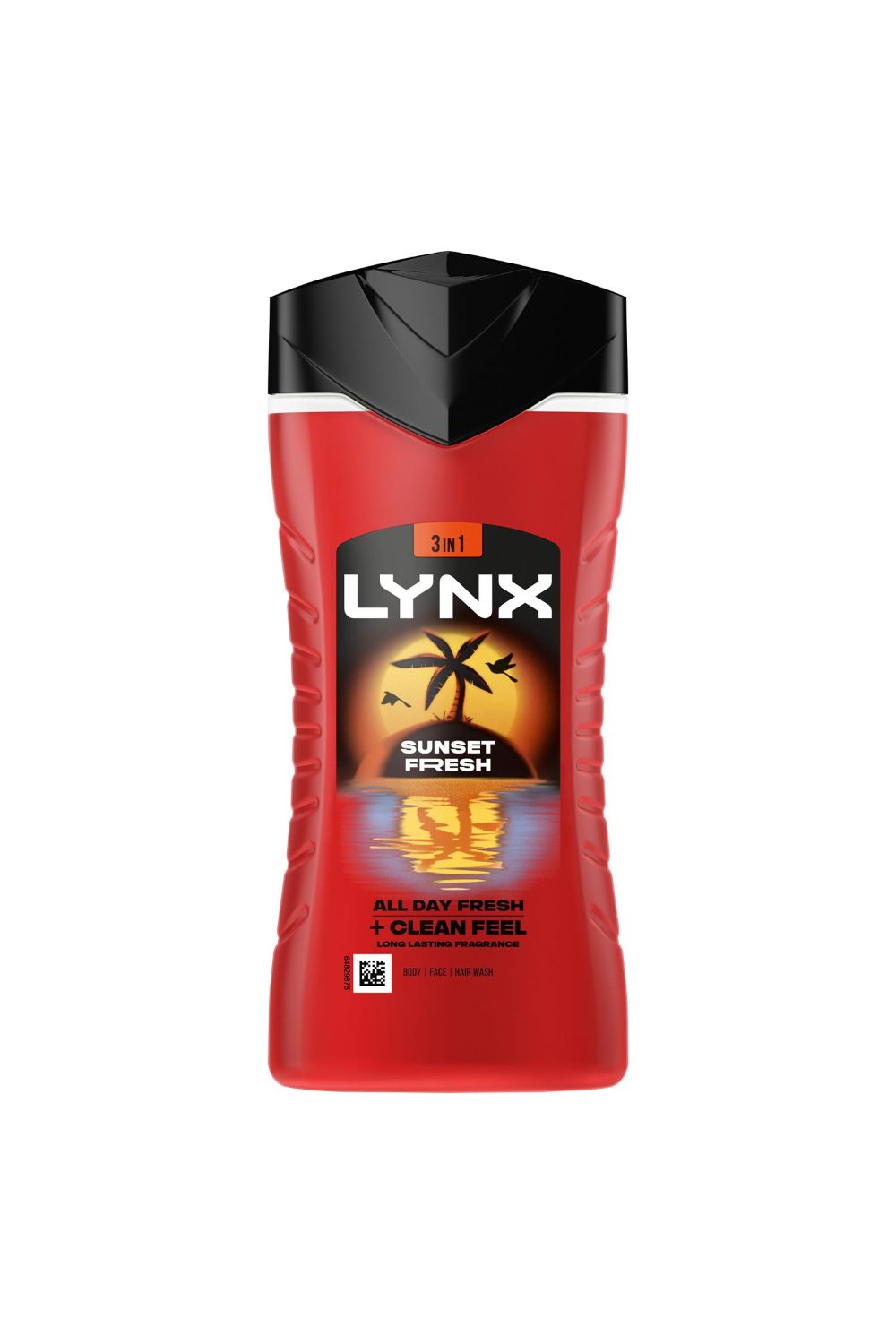 Lynx Men Sunset Fresh 3 in 1 'Body Wash' with Lasting Fragrance 225ml, 6pk