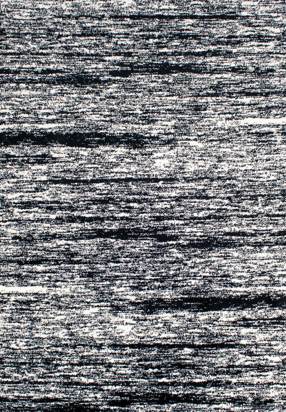 OSLO - Tapis shaggy abstrait style moderne noir - 120x160 cm