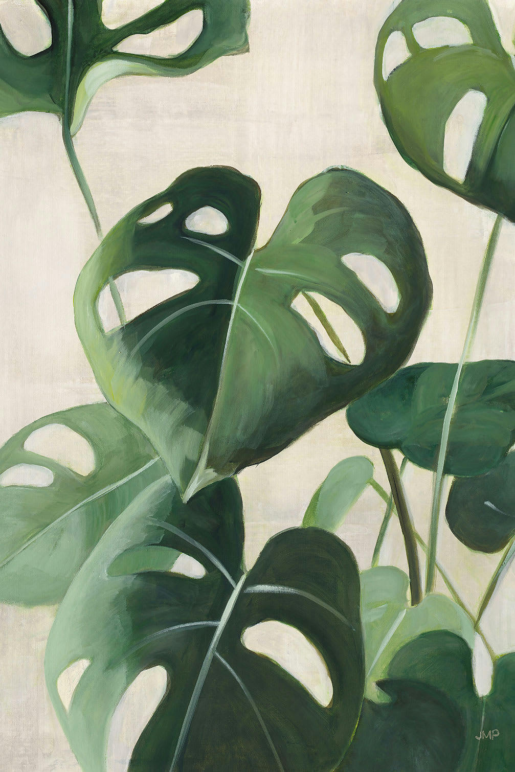 - Tableau Aquarelle tropicale imprimé sur toile 80x120cm