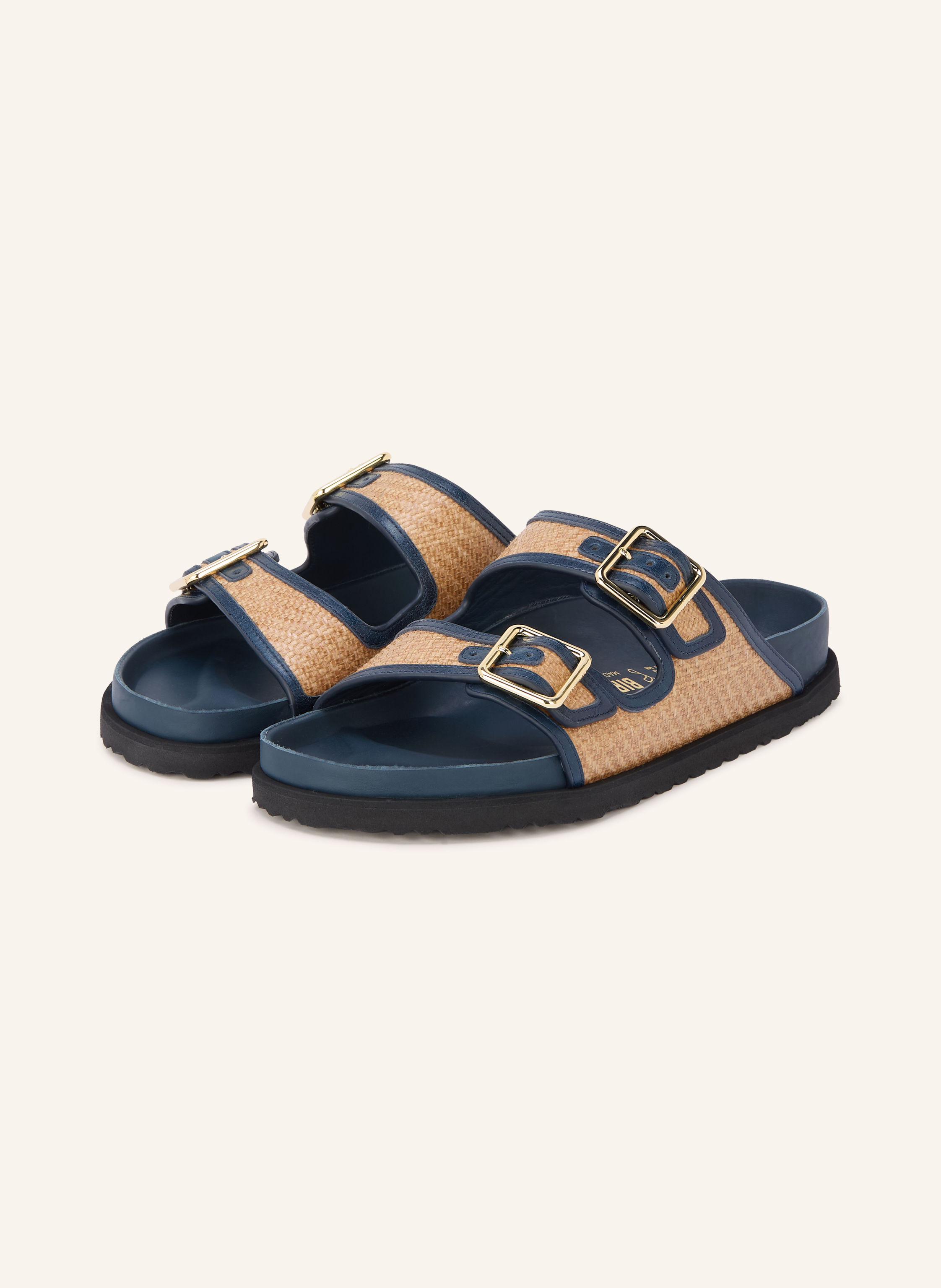 1774 BIRKENSTOCK Pantoletten ARIZONA FRAMED RAFFIA