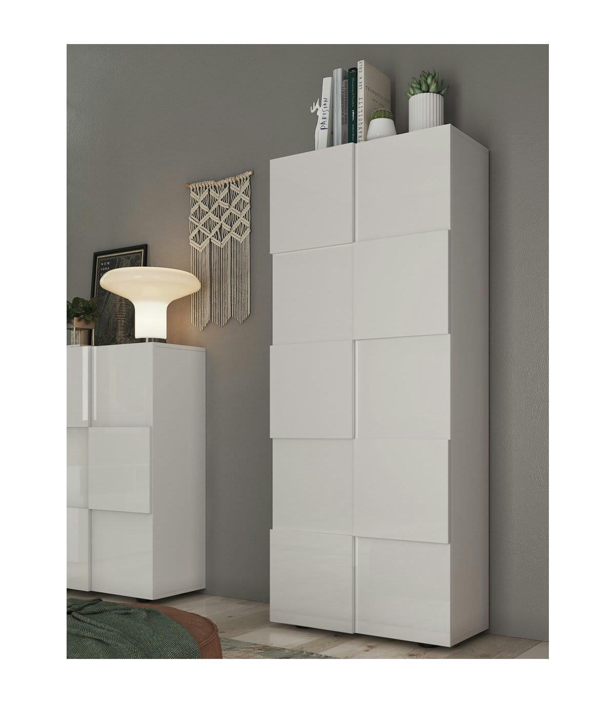 DAMA - Armoire de rangement 2 portes - H187 cm