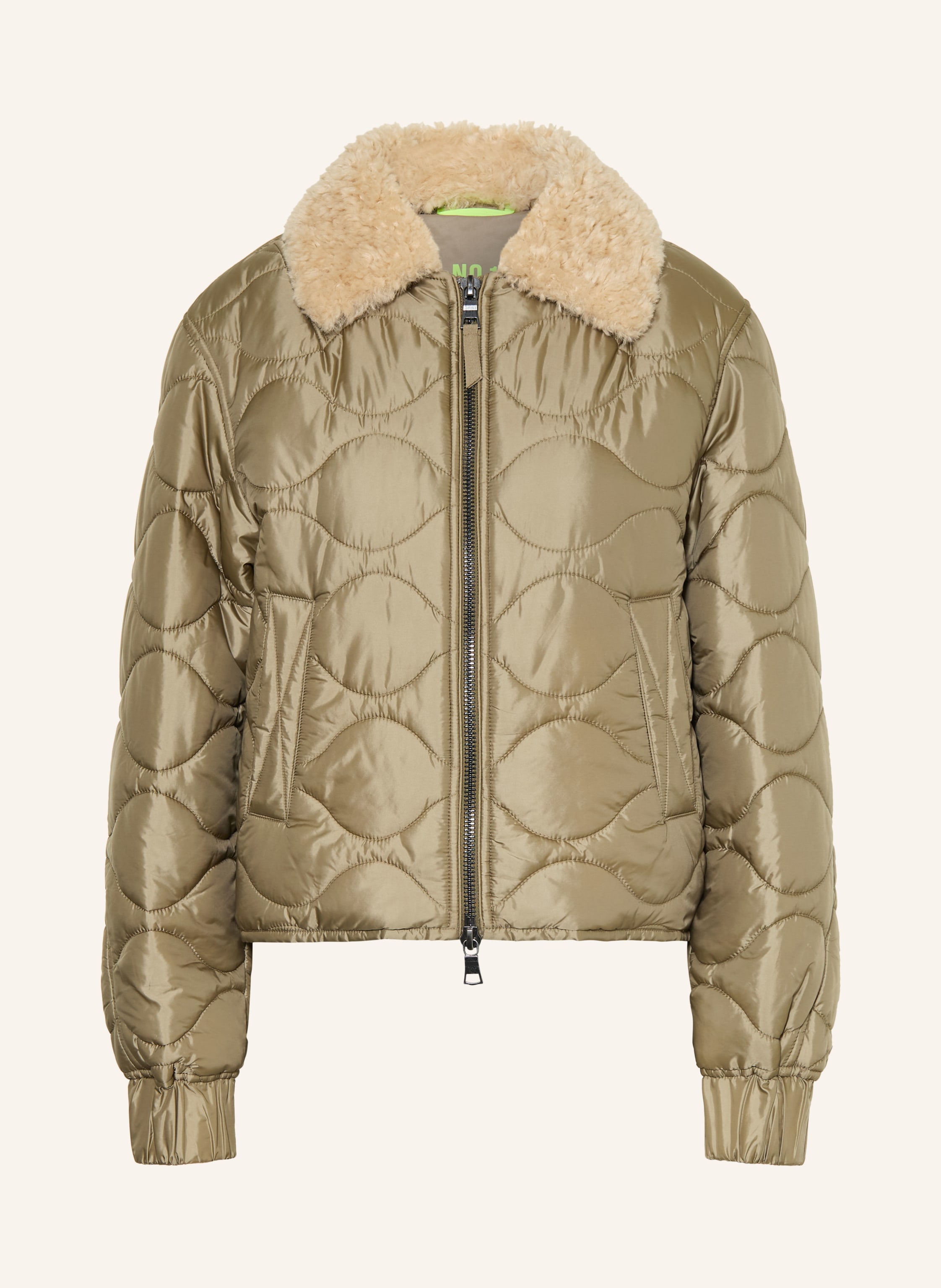 No.1 Como Steppjacke MASSA mit abnehmbarem Kunstfell