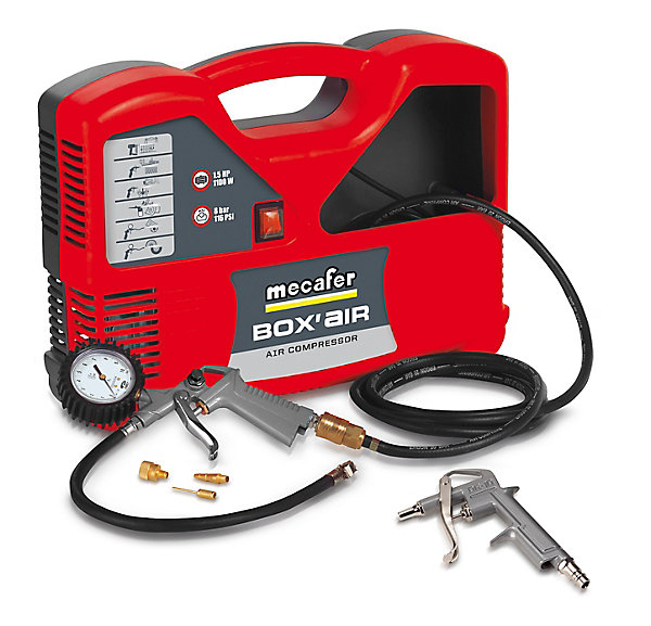 Compresseur portatif Mecafer Box'air   5 accessoires