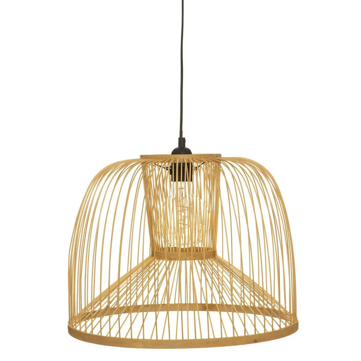 Lampa bambusowa wisząca AMY, Ø 39,5 cm