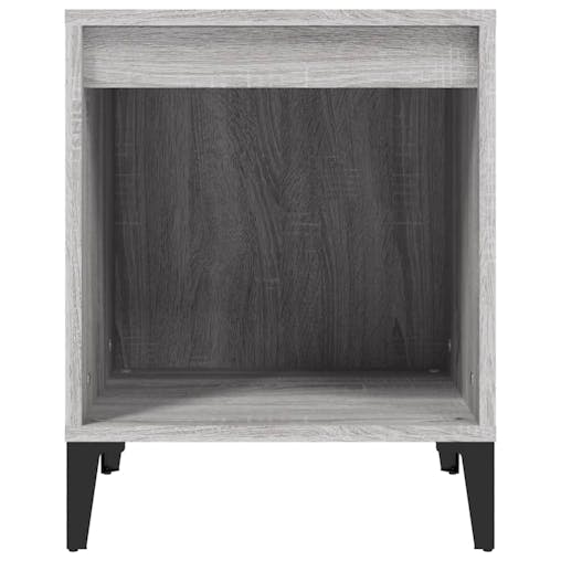 NNEVL Bedside Cabinets 2 pcs Grey Sonoma 40x35x50 cm