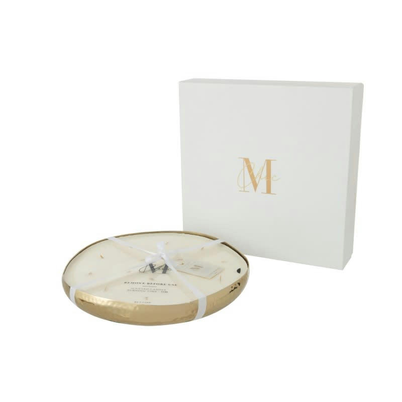 LIVIA - Bougie parfumée métal or extra large