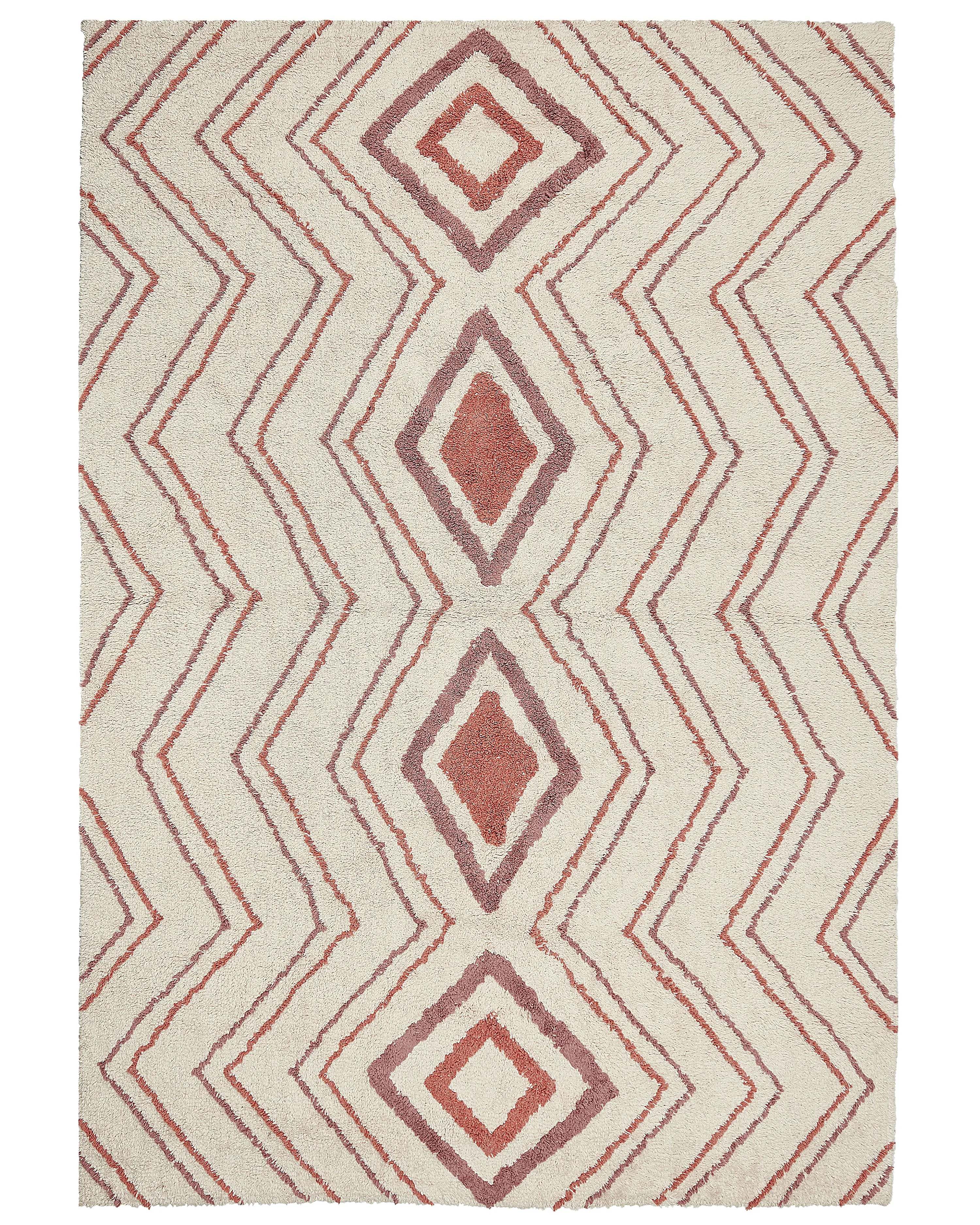 Rug KASTAMONU Beige 140 x 200 cm Cotton