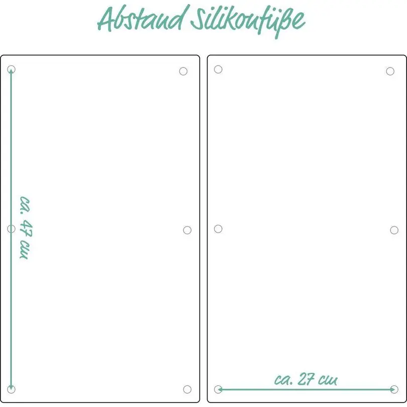 Kochfeldschutzplatte 2er-Set Granit