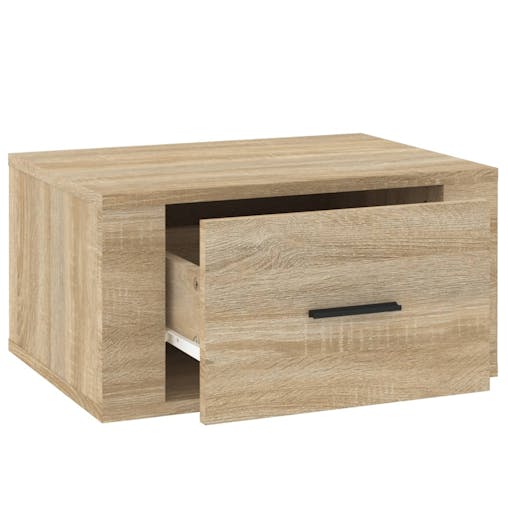 NNEVL Wall-mounted Bedside Cabinets 2 pcs Sonoma Oak 50x36x25 cm