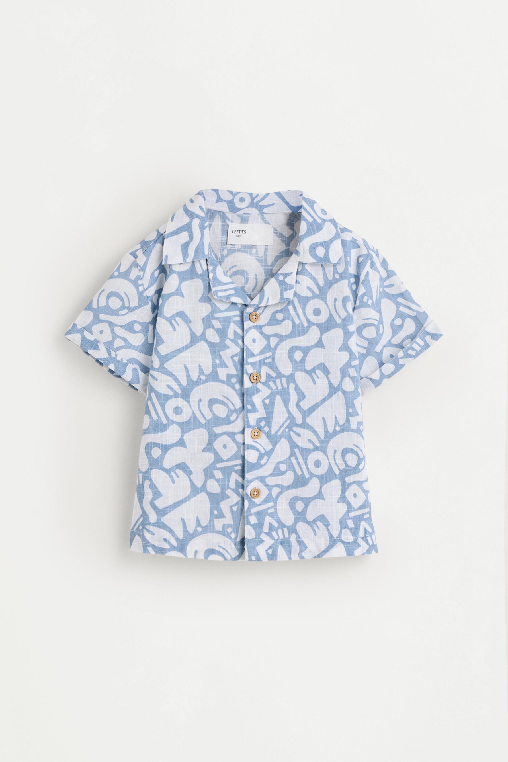 Camisa resort estampada