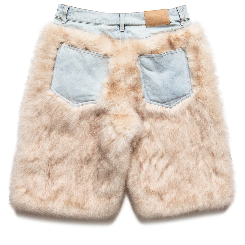 KidSuper Fur Shorts - Cream