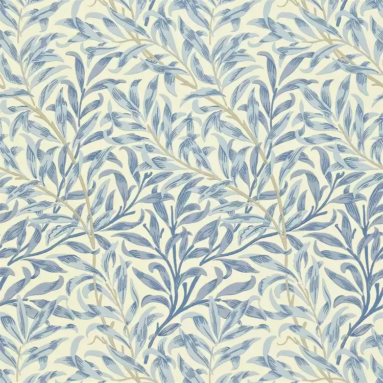 Morris & Co. Willow Bough Blue Floral Wallpaper