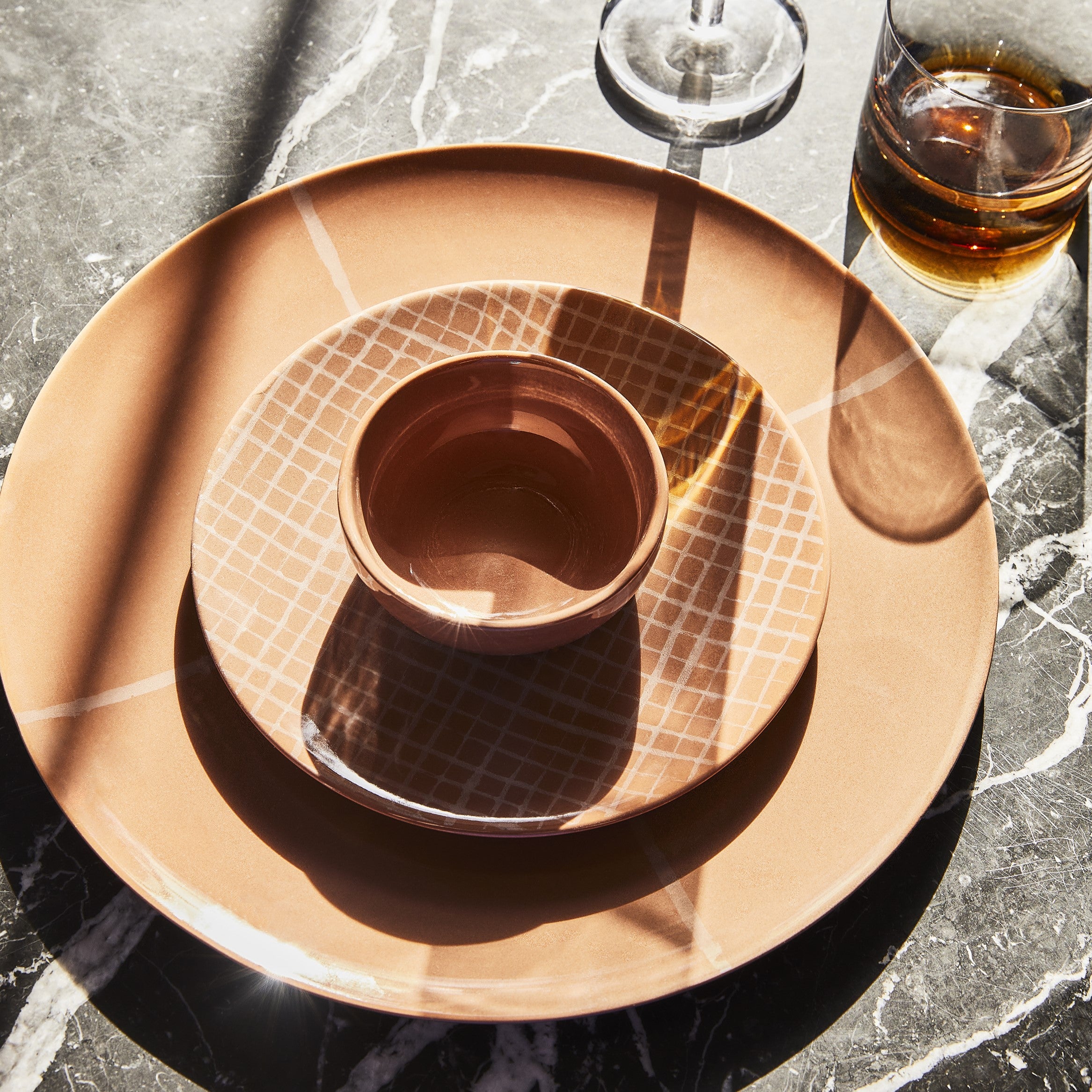 SERAX - Kelly Wearstler - Zuma Dinerbord Ø 28 cm - 2 st. - Sienna