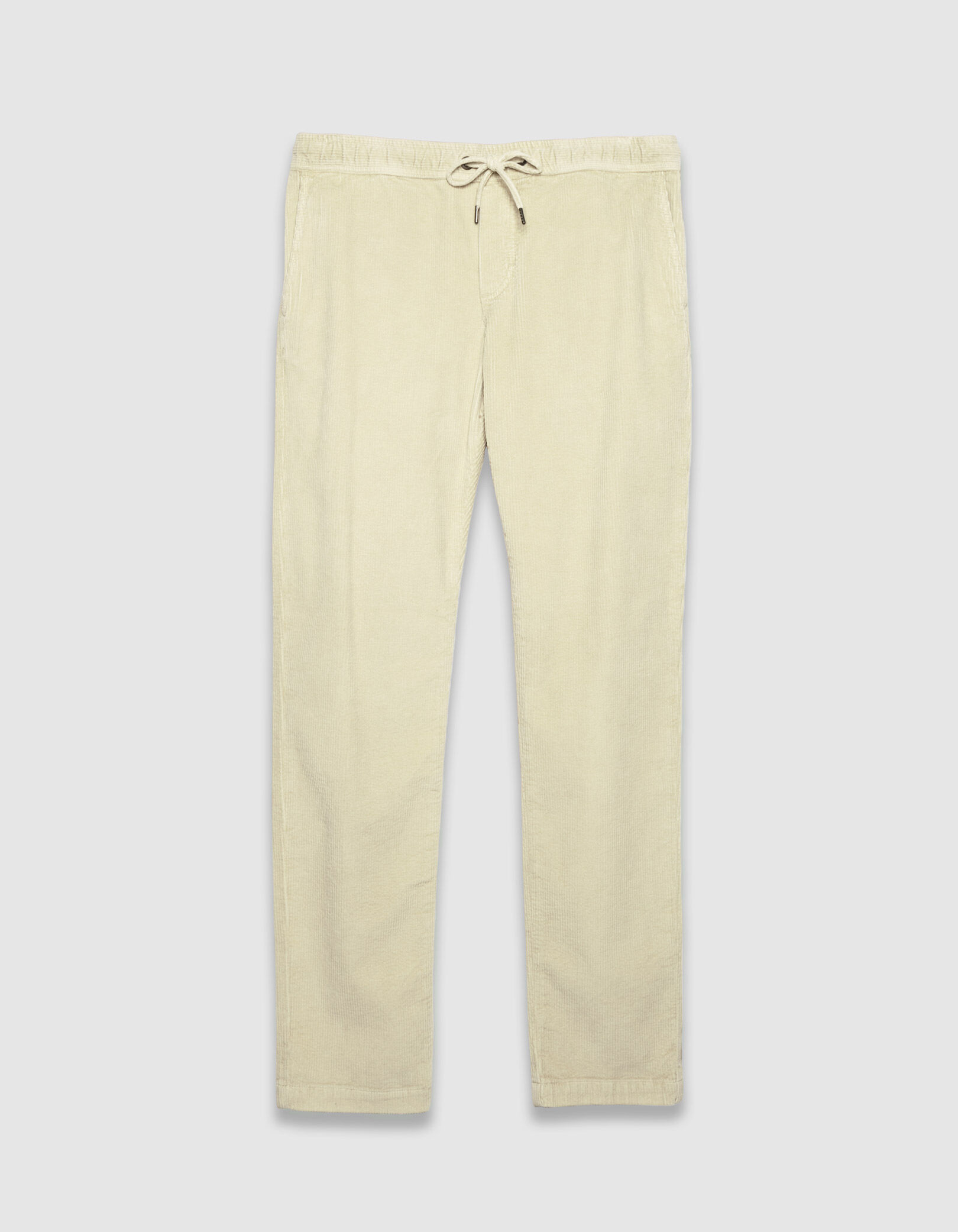 Jogpant gris velours côtelé Homme