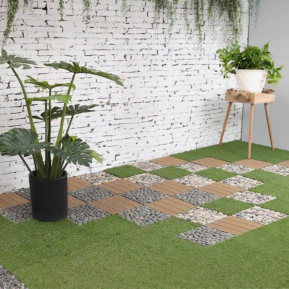 HOME DELUXE Kunstgrastegels JUBIN Hoeveelheid: 12m2