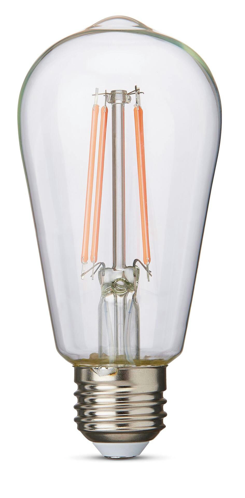 NOMA ST19 E26 Base Vintage Glass Non-Dimmable LED Light Bulb, Black Light, 11W