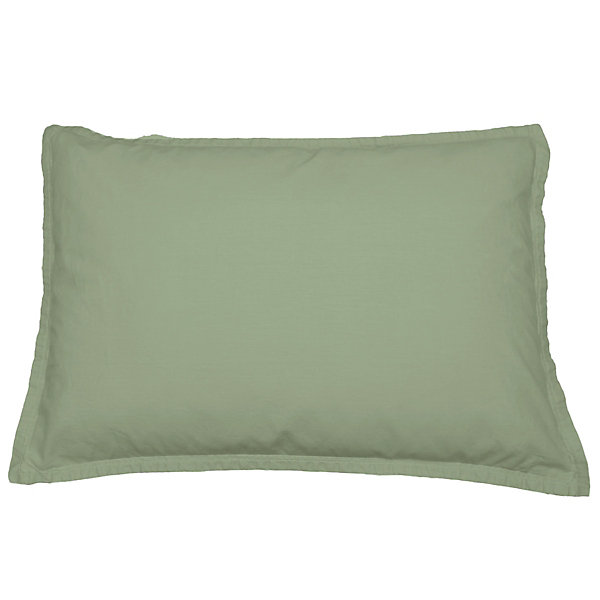 Lot de 2 taies d'oreiller en coton Sauge 50x70 cm STUDIO