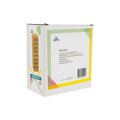 Mini Jenjo Wooden Tumbling Tower 27cm Height