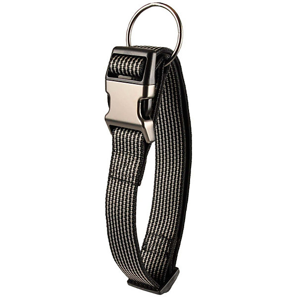 Collier Jannu noir réglable de 55 à 75 cm 38 mm taille XXL pour chien