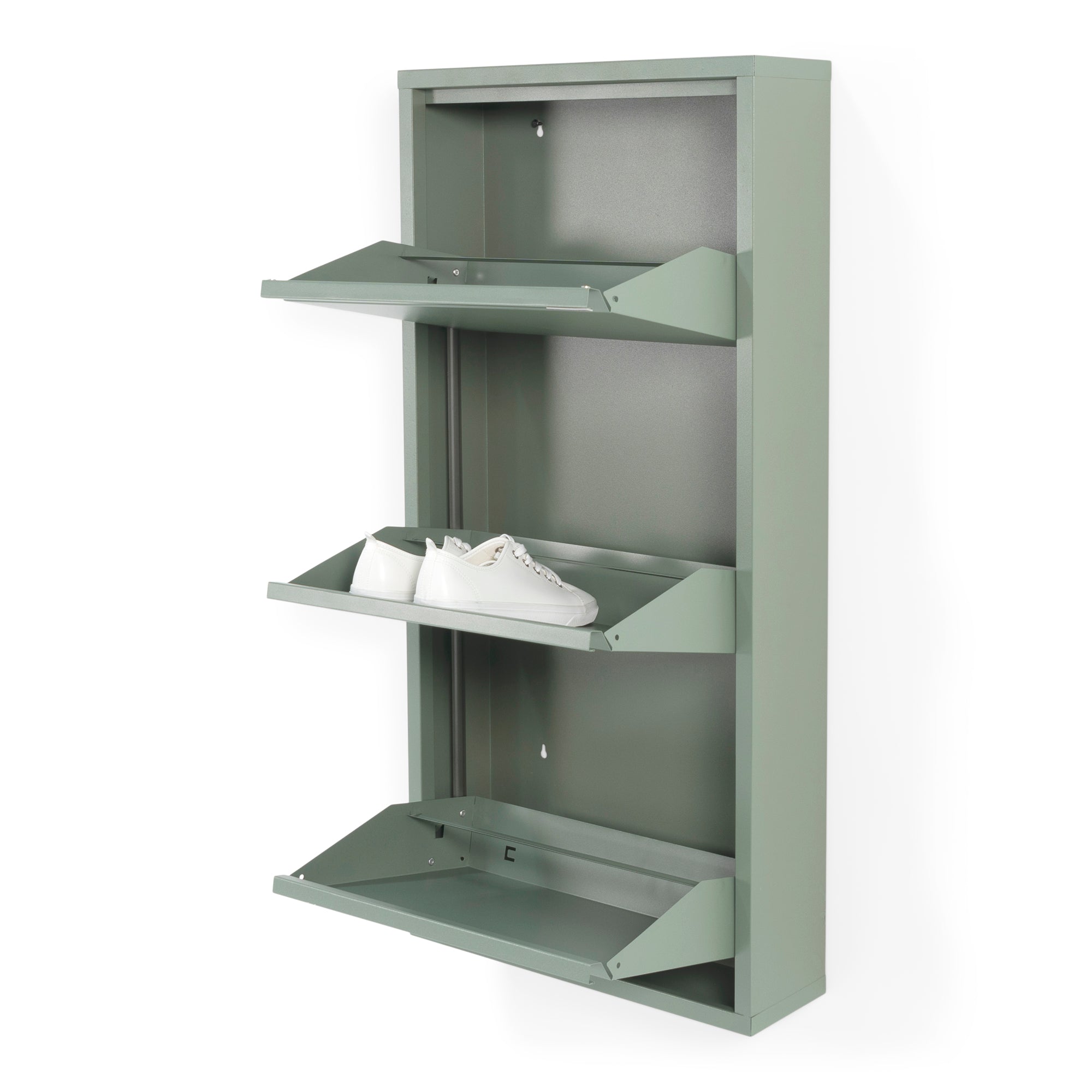 Spinder Design schoenenkast Billy 3 - Dusty Green - 6 paar schoenen