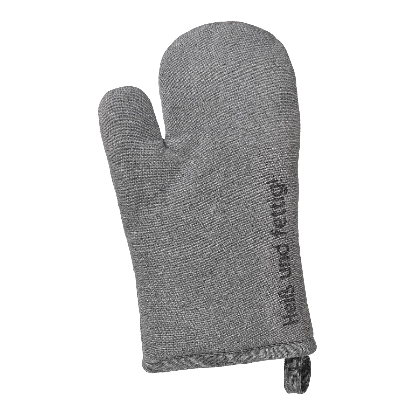 Backhandschuh Message Grau,L 300 x B 180 mm
