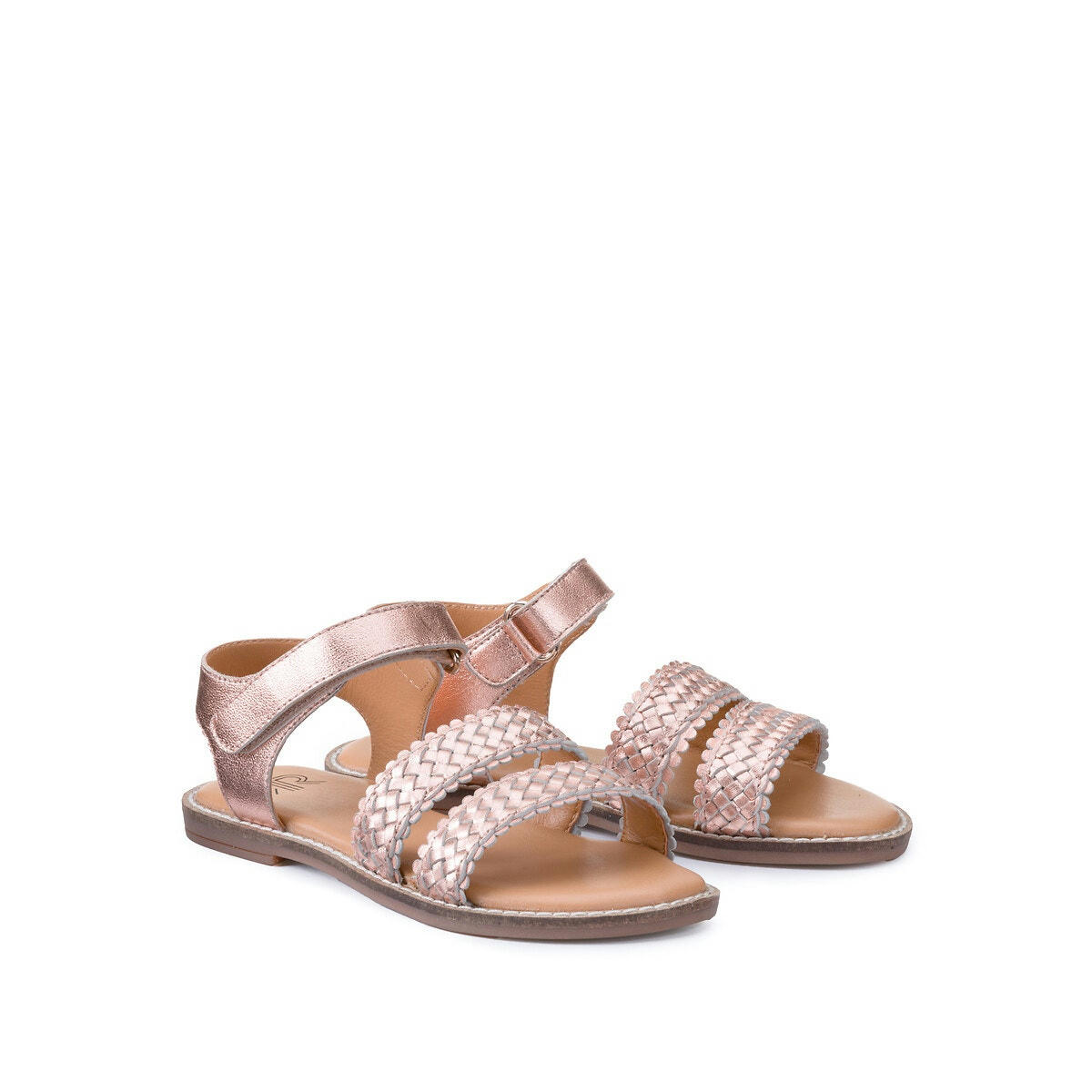 Sandales cuir à scratch