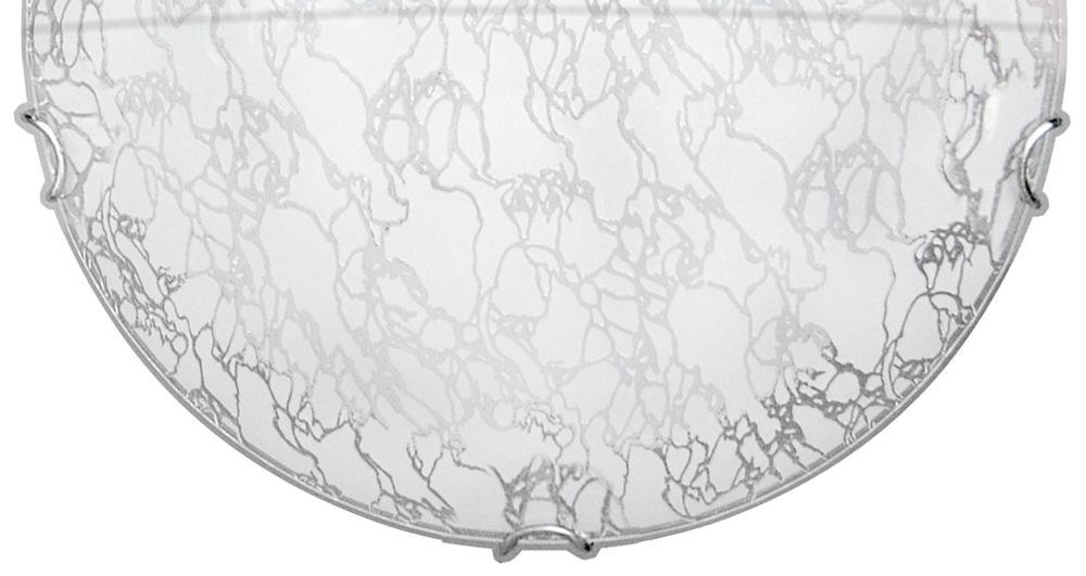 Kinkiet chromowany biały ICE 1xE27x40W wym:15x30x9cm IP20 Candellux