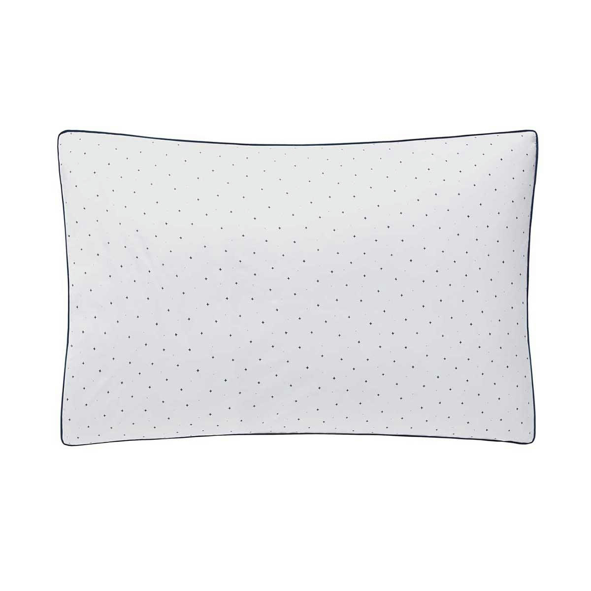 ZEPHYR - Taie d'oreiller en percale de coton bleu/vert 50x75
