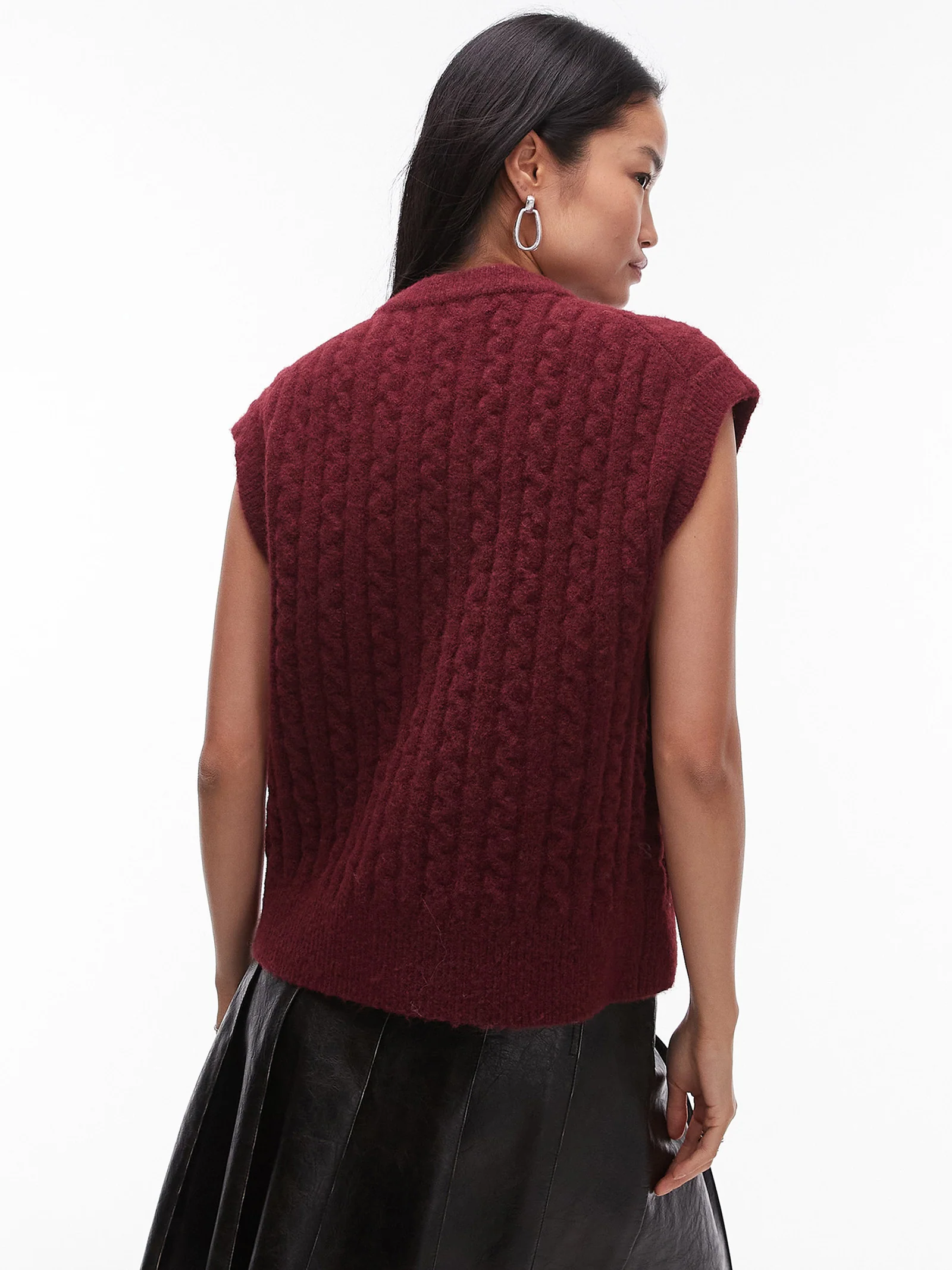 Knitted Cable Waistcoat