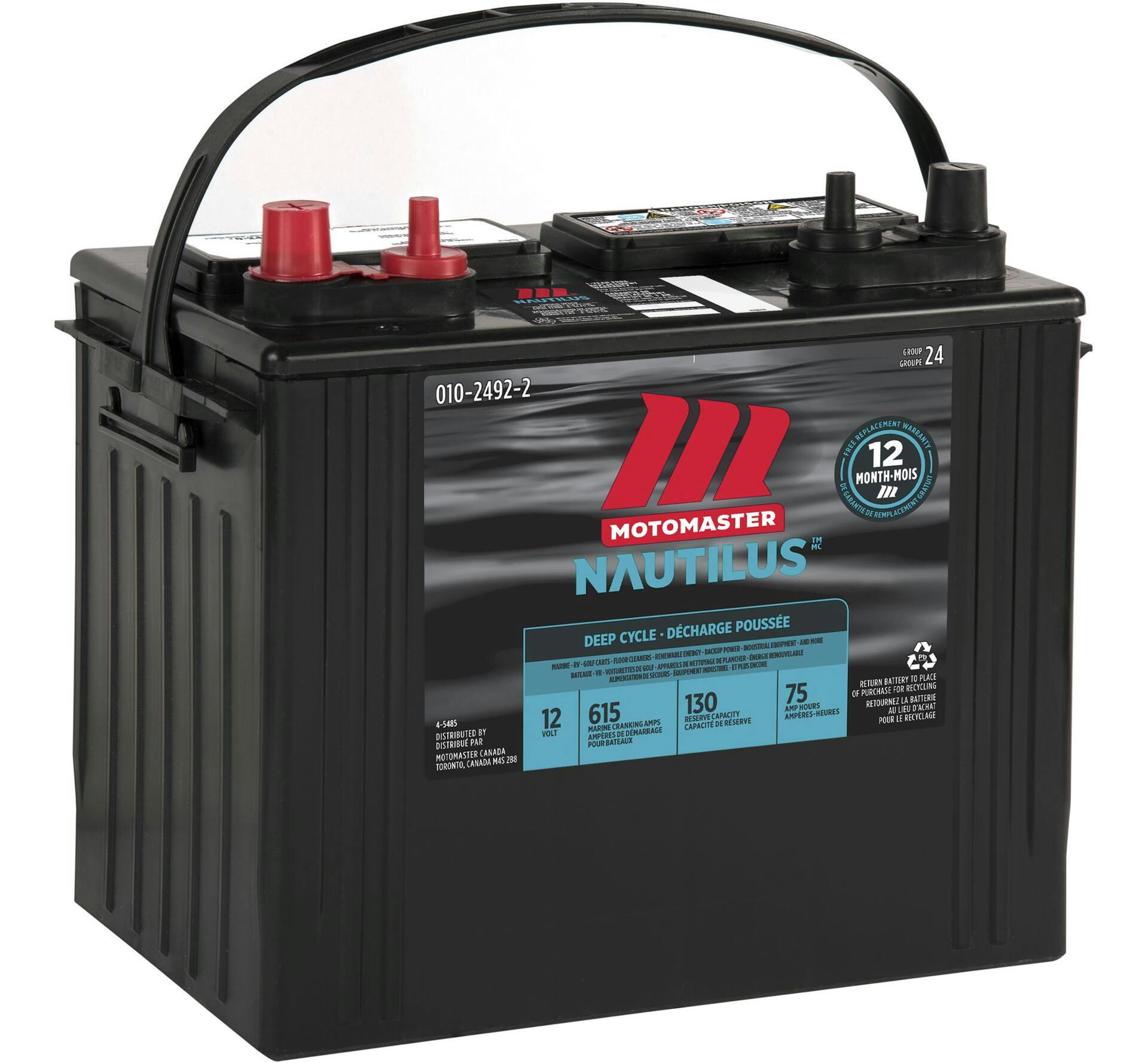 MOTOMASTER NAUTILUS Group Size 24 Deep Cycle Battery
