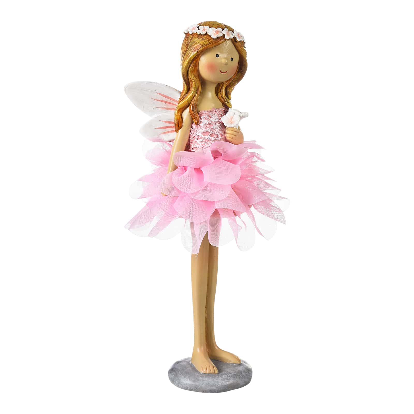 Deko-Figur Fee Rosa,B 120 x H 250 x T 110 mm