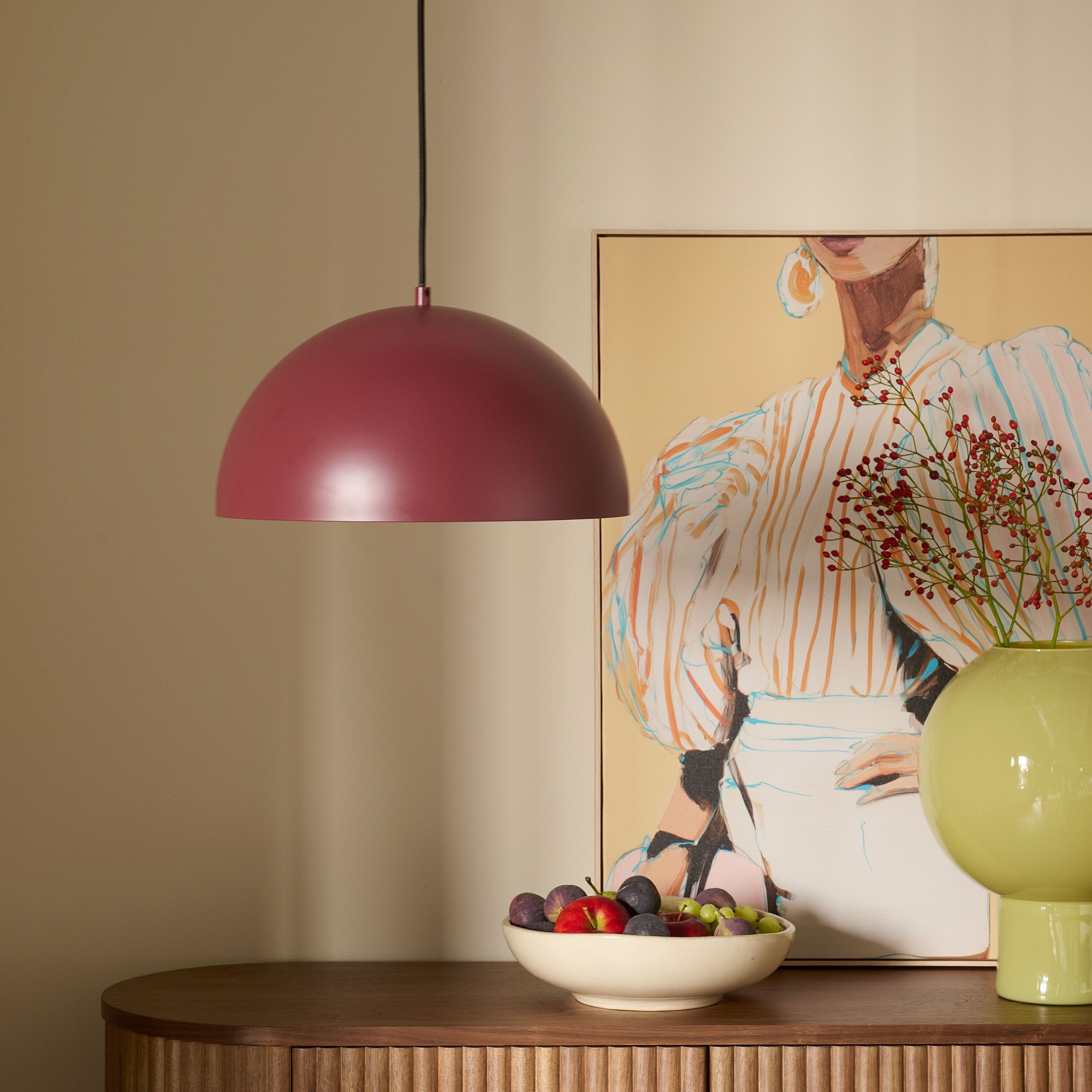 Blokker Bloop Hanglamp Ø 35 cm - Rood