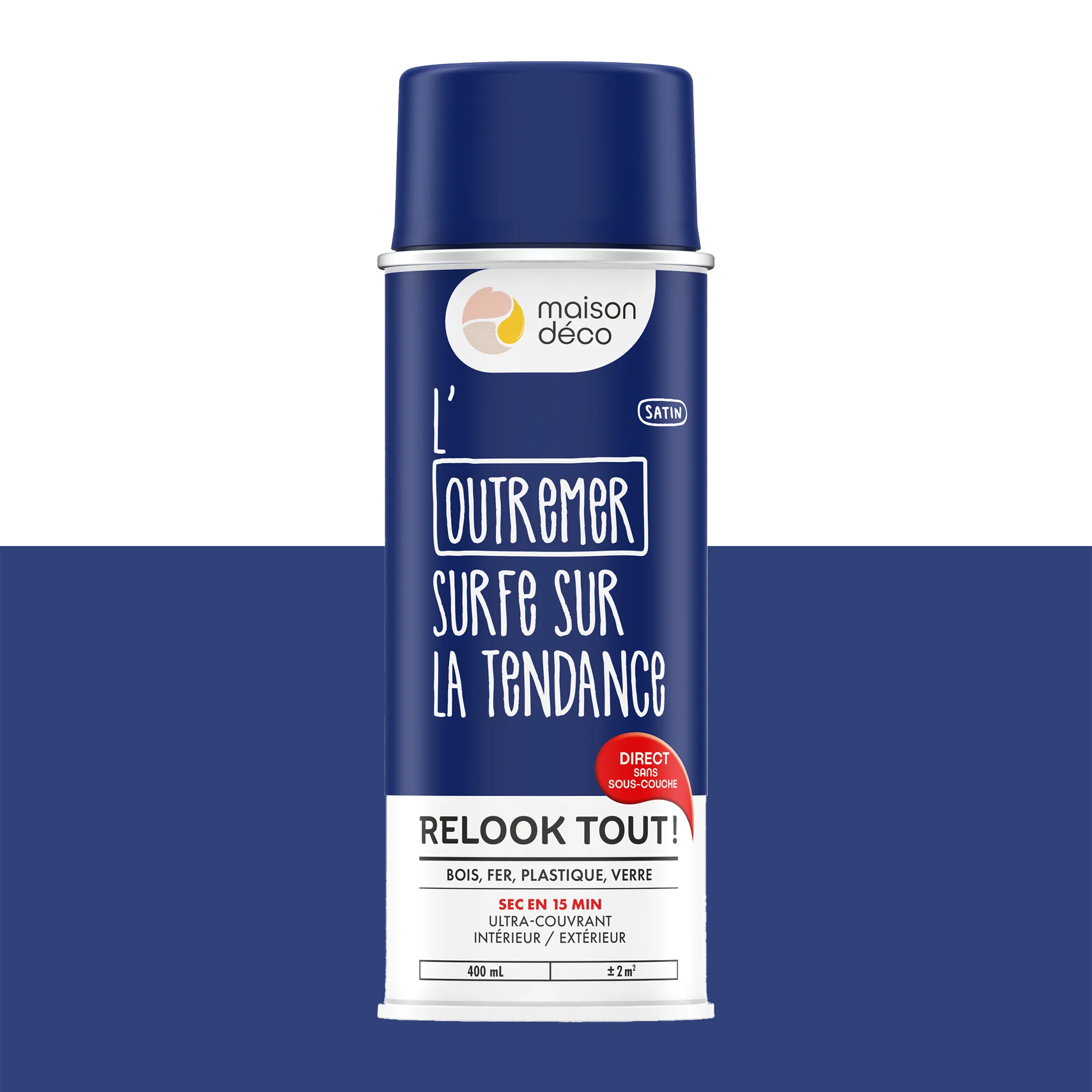Relook tout aérosol Peinture Bombe de peinture outremer Satiné 0,4 L